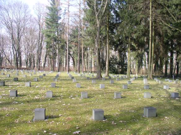 Gravefield for the Red Army Soldiers at the St. Pius Friedhof. Berlin-Lichtenberg, March 2014. Photo by Joep de Visser.